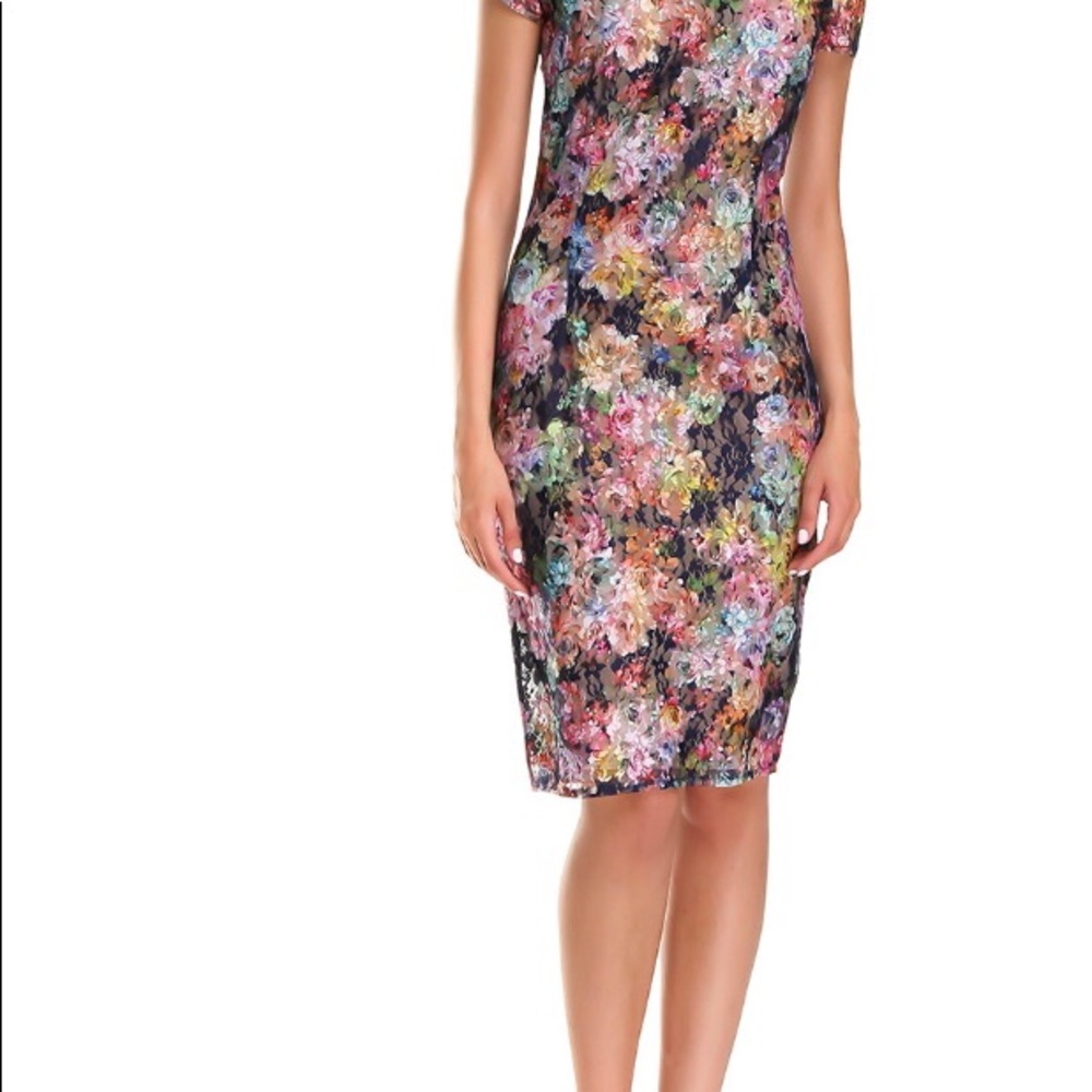 Aerin mid length multi-color mid-length dress